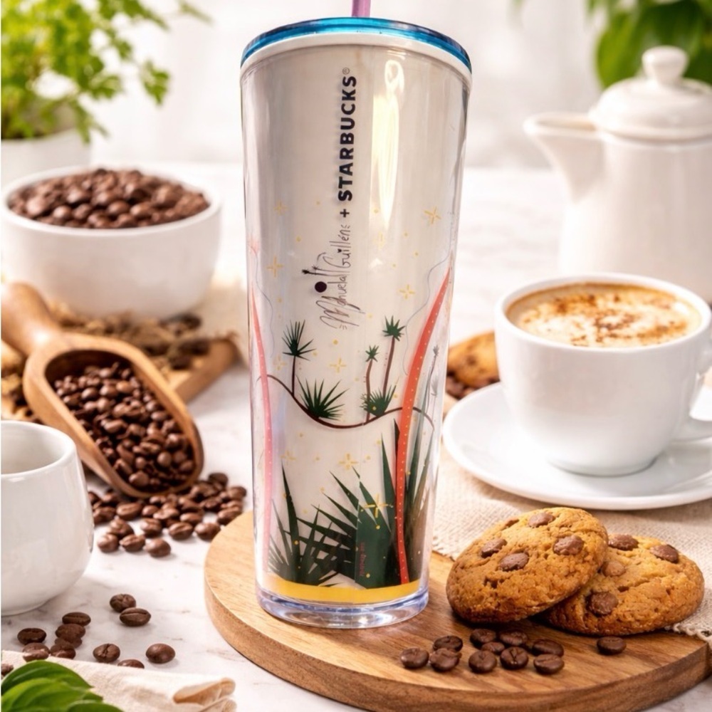 Starbucks x Misha Touvlian Reusable Travel Tumbler Cup with Straw